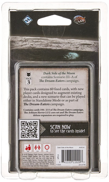 Arkham Horror The Card Game Dark Side Of The Moon Mythos Pack - A Perilous Rescue Mission Awaits! Cooperative Living Card Game,