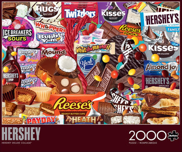 Buffalo Games Hershey Deluxe Collage 2000 Piece Jigsaw Puzzle - Large Multicolor - 38.50 x 26.50 - Challenging Game Night Puzzle