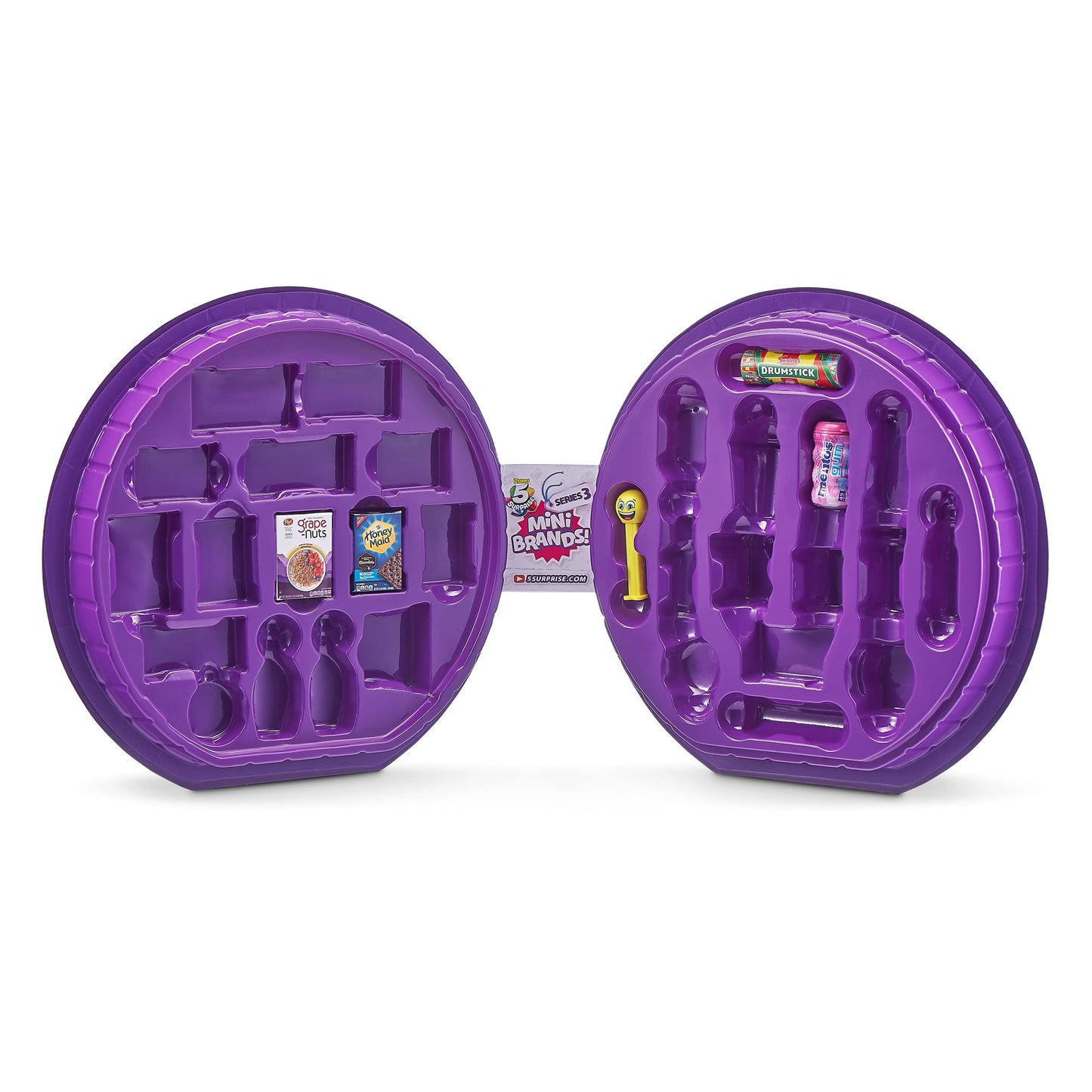 5 Surprise Mini Brands Series 3 Collector's Case - Store & Display 30 Minis with 5 limited availability Minis by ZURU Multi