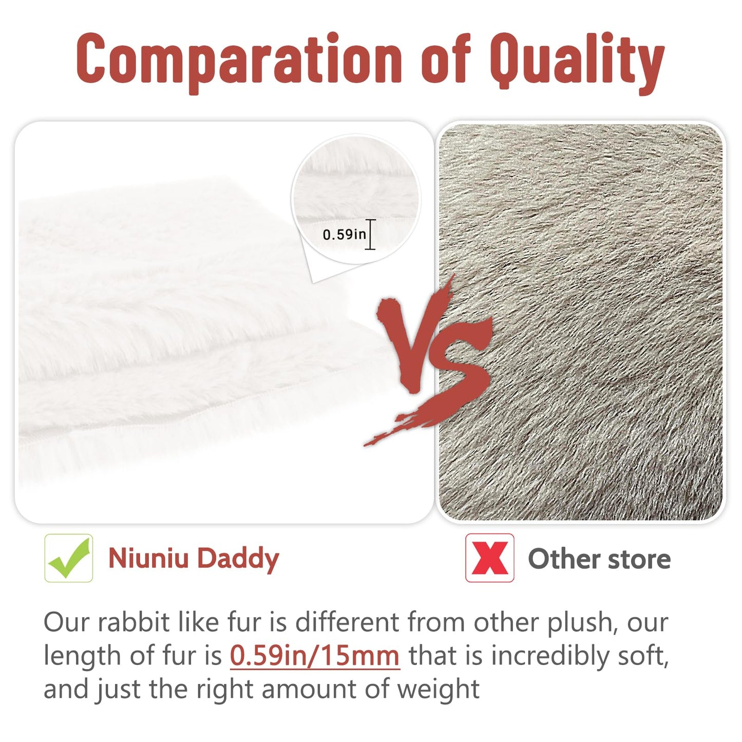 Niuniu Daddy 20' | 3.3 Pound Polar Bear Weighted Stuffed Animals, Large White Bear Plush Toy Pillow With Fluffy Fur For Kids Adults Teens Cute Stuffy Animal For Valentine Christmas Birthday Gift