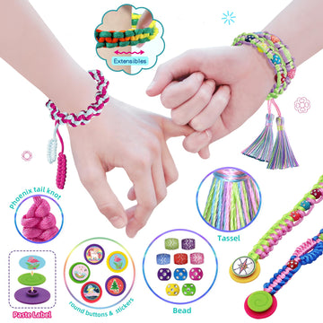 Coiinala Friendship Bracelet Making Kit for Girls, DIY Bracelets Maker Jewelry String Braiding Set Toys - Best Gifts Ideas Arts