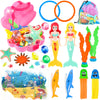 Huuidy Pool Toys, Swim Diving Toys For Kids Set With Upgraded Shell Treasure Chest, Pool Mermaid With Storage Bag Pool Game Summ