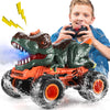 Bennol Remote Control Dinosaur Car Trucks Toys for Kids Boys 3-5 4-7 8-12, 2.4GHz RC Dino Car Toys Gifts for 3 4 5 6 Year Old Bo