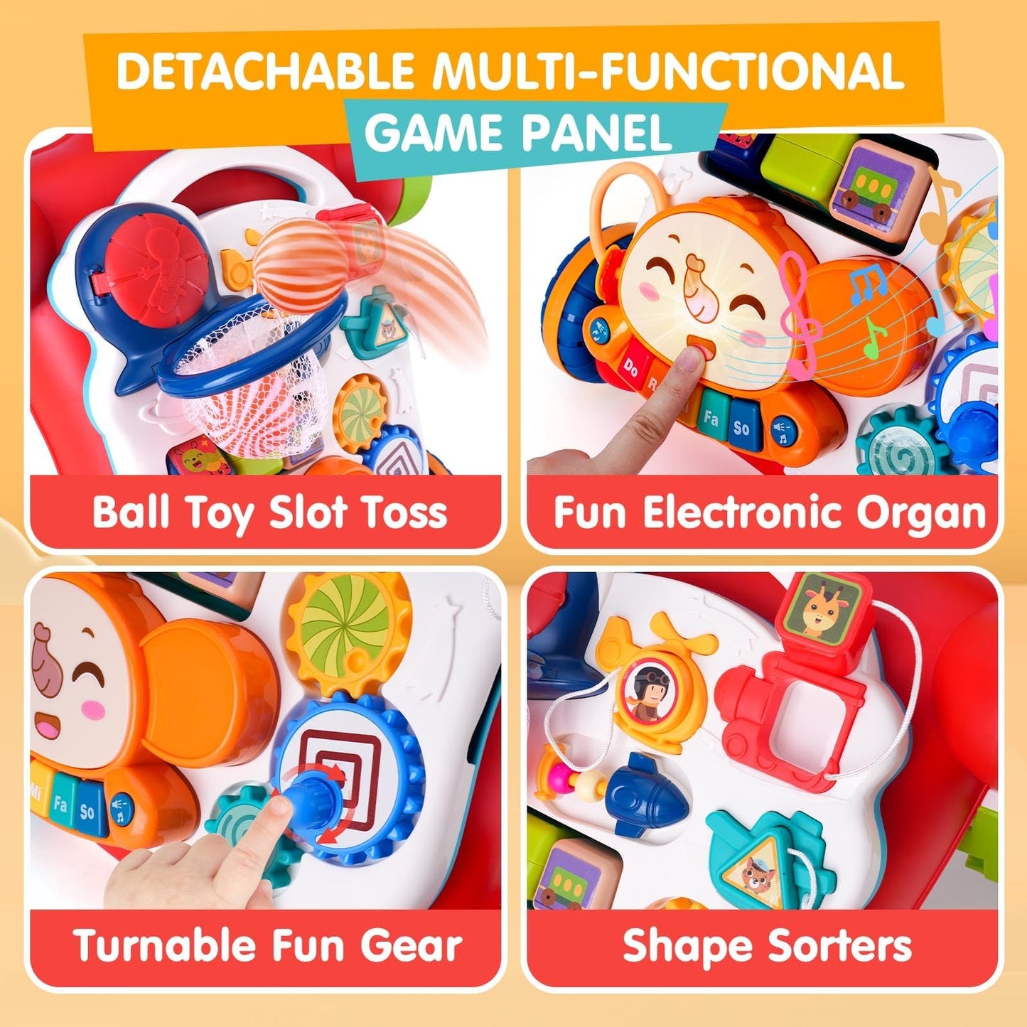 Auntyfey Baby Walker, 5 In 1 Push Walker Baby, Baby Walking Toy, Baby Walkers For Girls, Baby Push Toy Walker, Walker Baby Girl