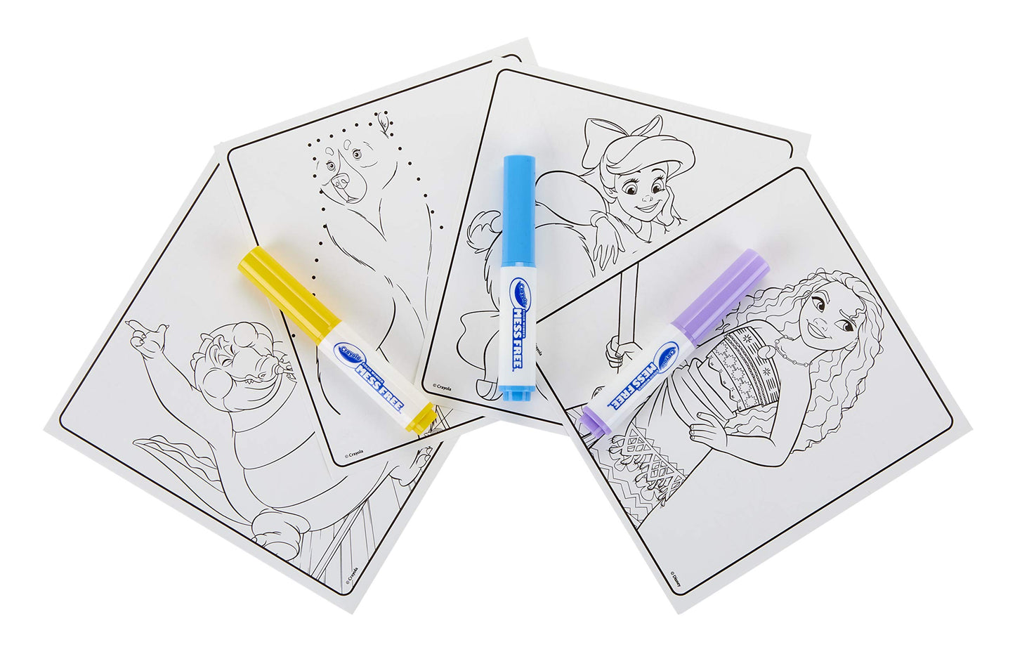 Crayola Color Wonder Disney Princess Coloring & Activity Pad, Mess Free Coloring, Gift For Kids, Age 3, 4, 5, 6, Multi