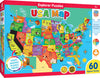 MasterPieces USA Map Jigsaw Puzzle for Kids - 60 Pieces, 16.5"x12.75", Paper, State Shaped
