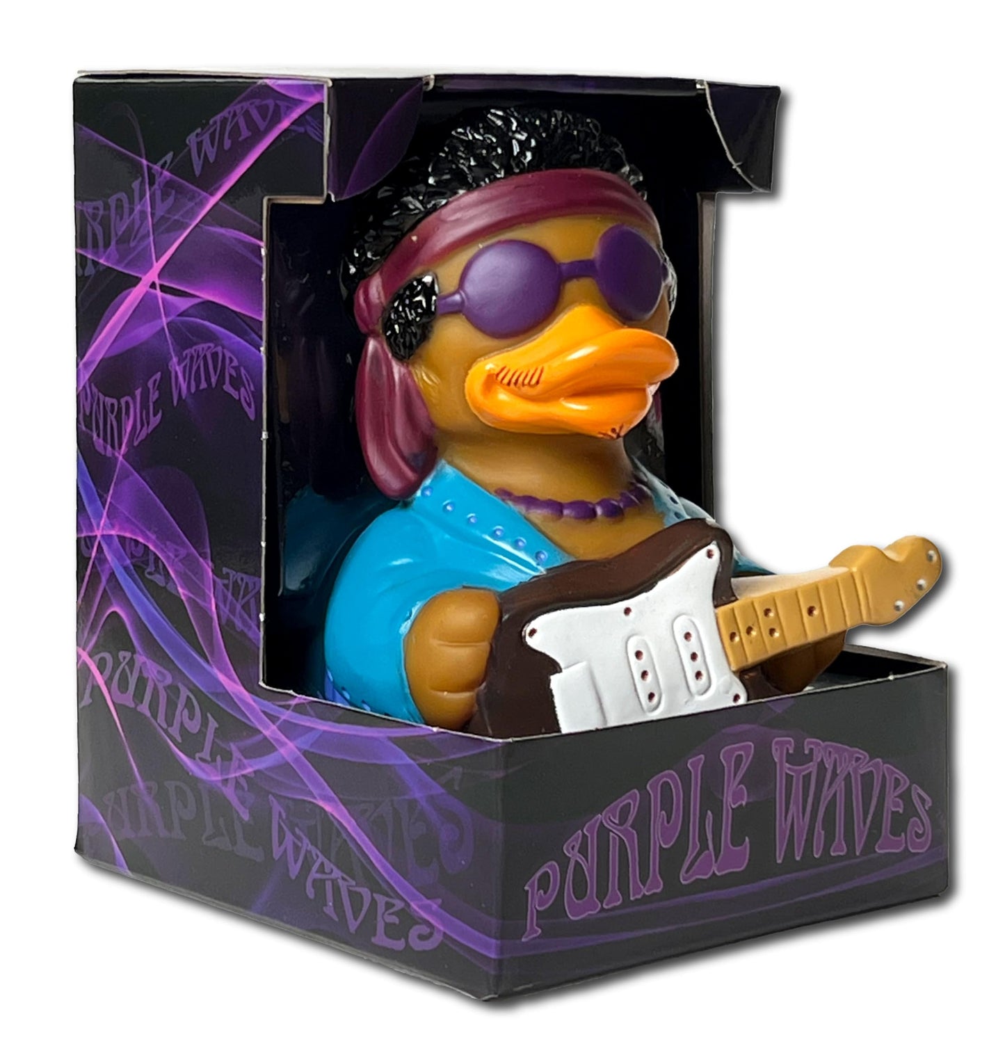 Celebriducks - Purple Waves - Floating Rubber Ducks - Collectible Bath Toy Gift For Kids & Adults Of All Ages