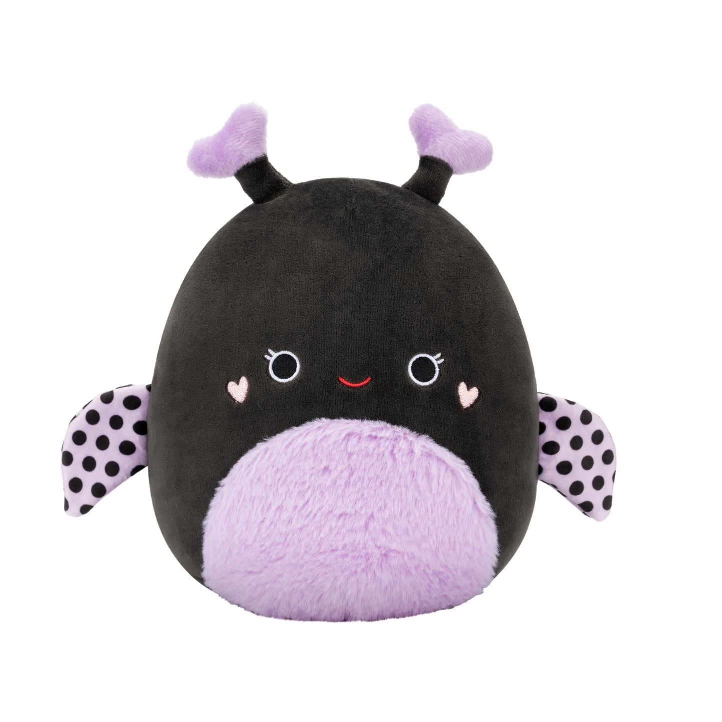 Squishmallows Original 8In Citlalli The Black And Purple Ladybug With Heart Antennae - Official Jazwares Plush (Little)
