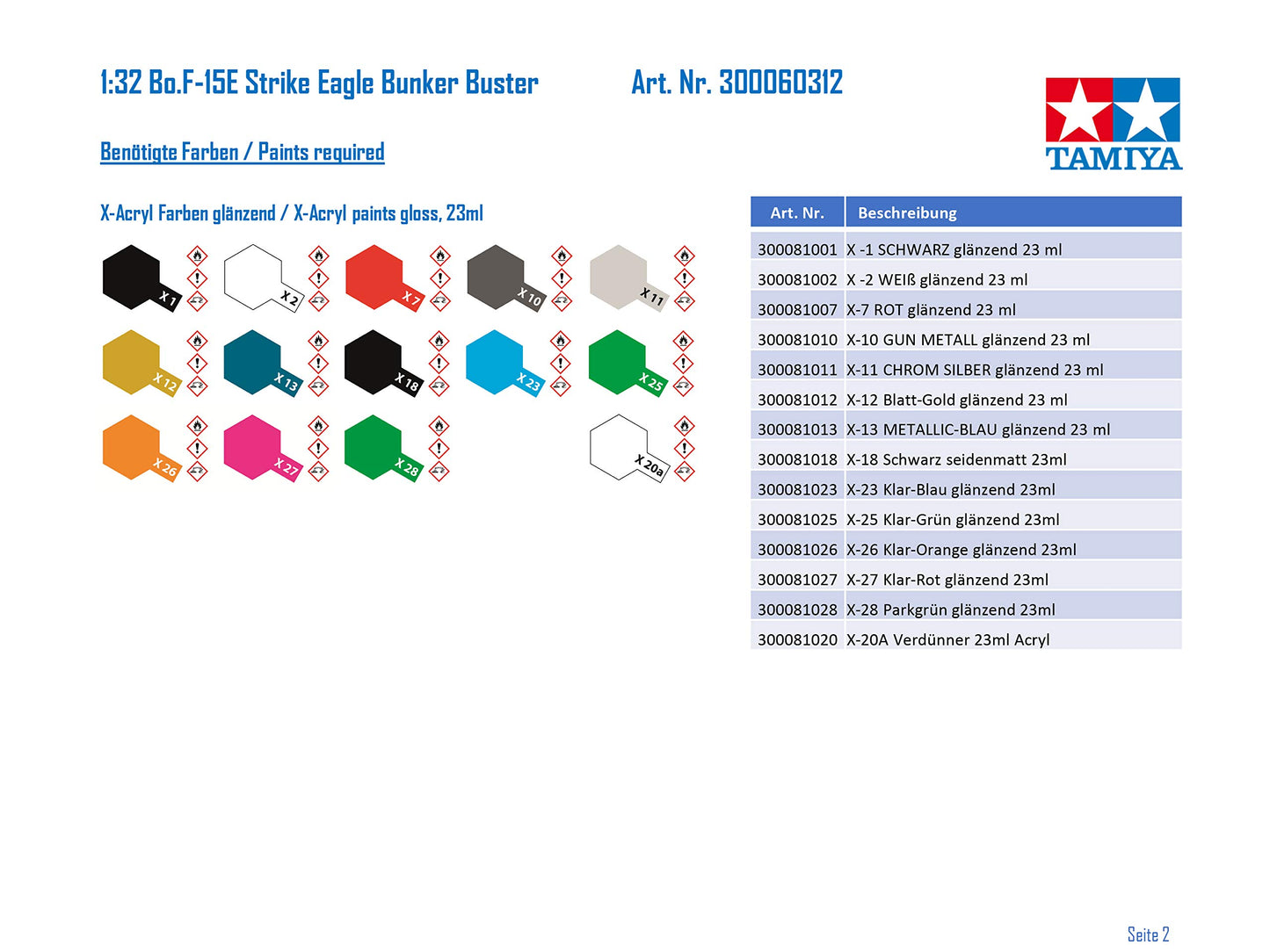 Tamiya 1/32 F-15E Stike Eagle Bunker Buster