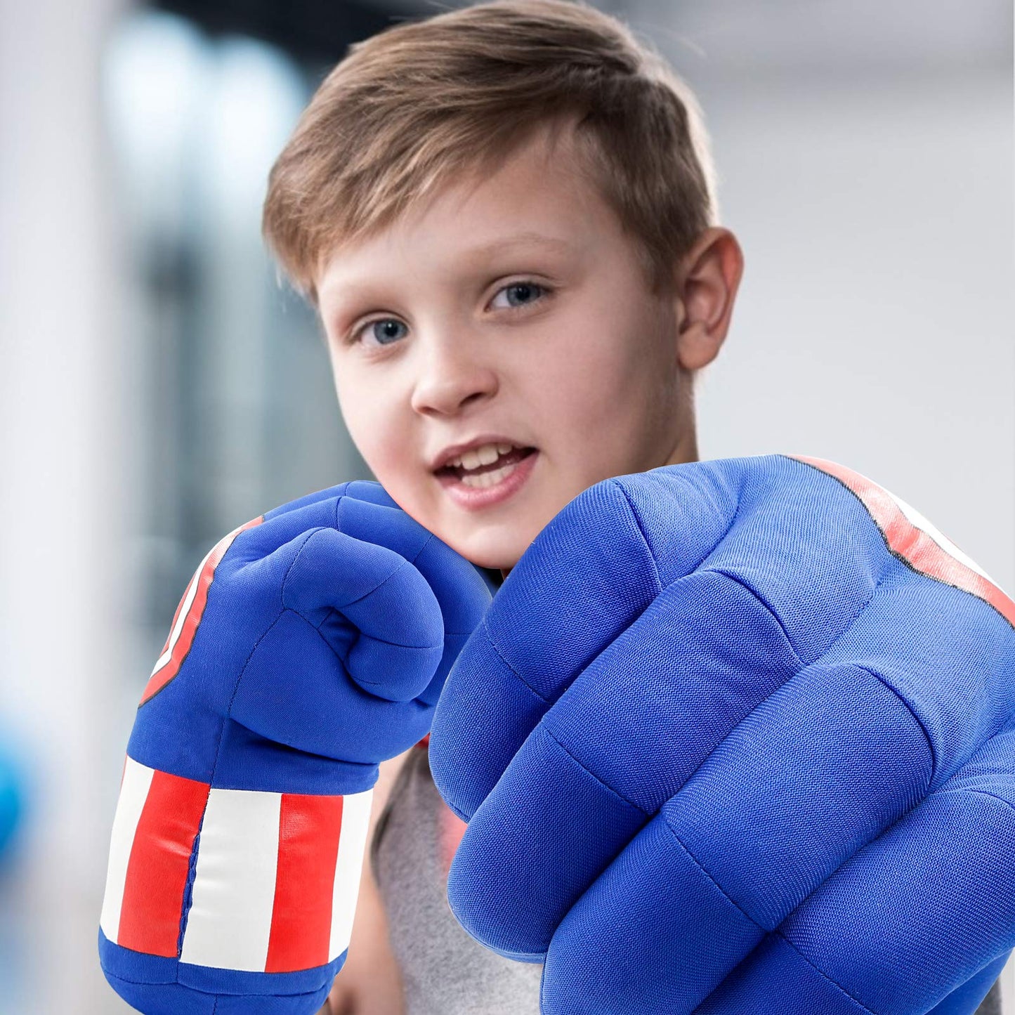 Kids Superhero Gloves,Superhero Hands Kids Soft Plush Cosplay For Boy Girl Christmas Halloween Birthday Gift (Green)