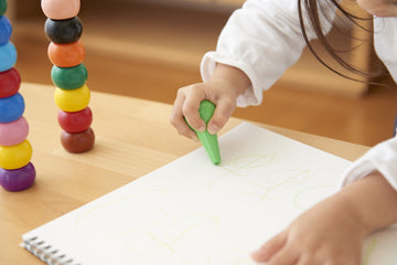 Aozora Baby Color Stackable Crayon Bit - 12 Basic Color Set (Japan Import)