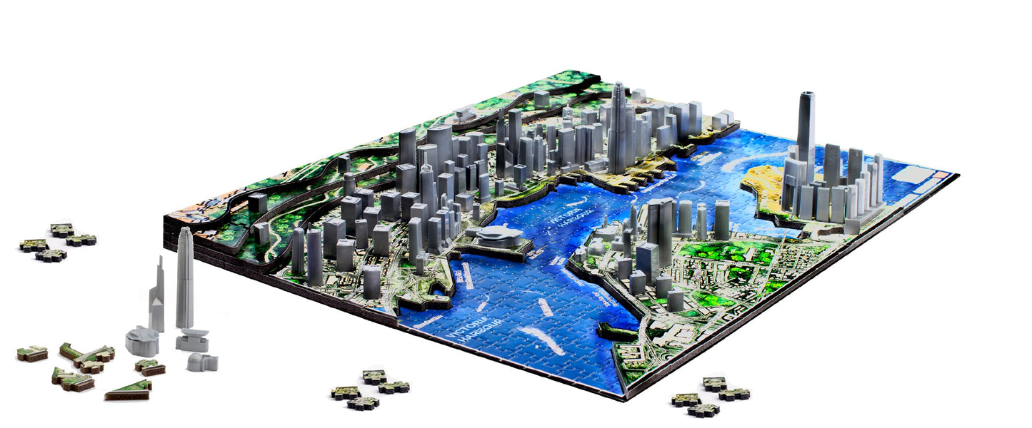 4D Cityscape Hong Kong Time Puzzle