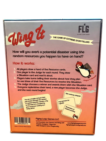 Flg Flying Leap Games Wing It: The Game Of Extreme Storytelling - Card Game For Adults Or Family Game Night