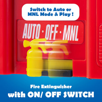 JOYIN LED Fire Truck Toy for Toddlers - LED Projections & Sirens, Bump and Go Fire Engine Trucks with Mode Switch & Volume Contr