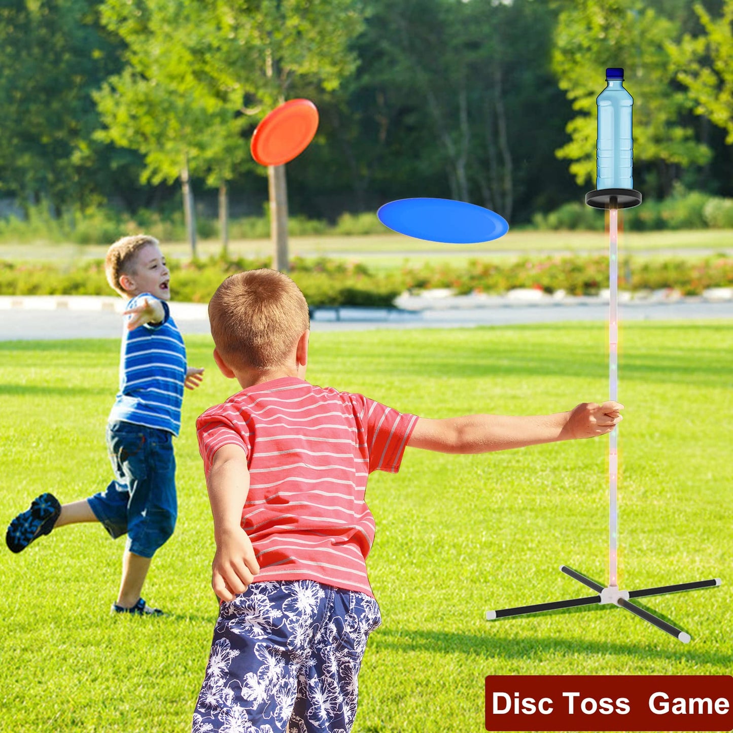 Outdoor Games Yard Games for mature-themed Family Kids 2 in 1 Limbo Games with Led Light Perfect for Camping Beach Lawn