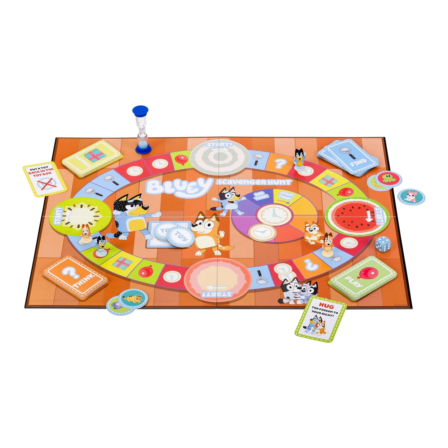 Bluey Scavenger Hunt Game. A Fun Board Game Full Of Fun Activities To Perform, Things To Find And Questions About To Answer