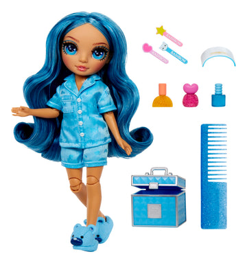 Rainbow High Jr High Pj Party - Skyler, Blue 9' Posable Fashion Doll With Soft Onesie, Slippers, Fun Play Accessories, Great Toy Gift For Girls Kids Ages 4-12 Years