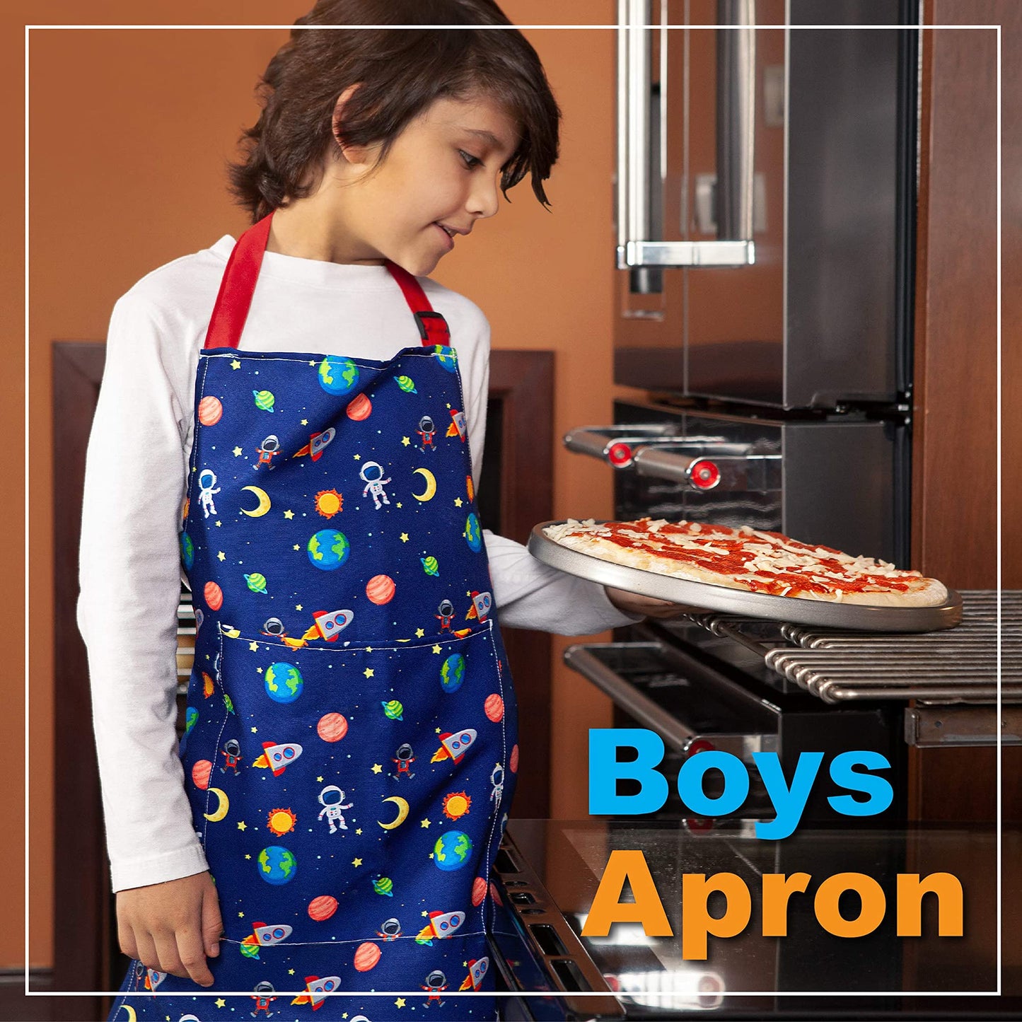 Nomsum, Art Smock, Kids Apron For Crafts, Painting And Cooking, Ages 3-5, Space, Toddler 3-5 Years