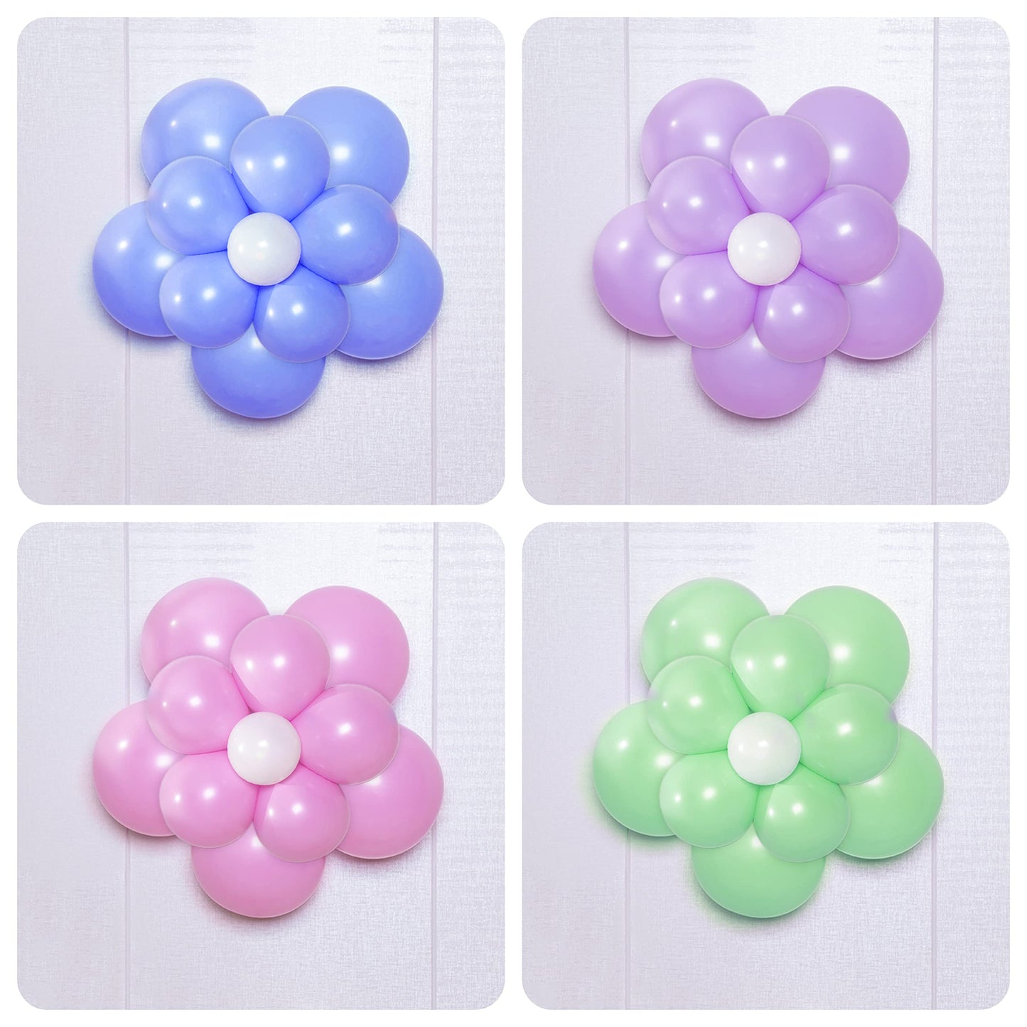 100 Pieces Flower Balloon Clips Balloon Holder Balloon Flower Clips For Balloon Arch For Baby Shower Wedding Event Decorations B
