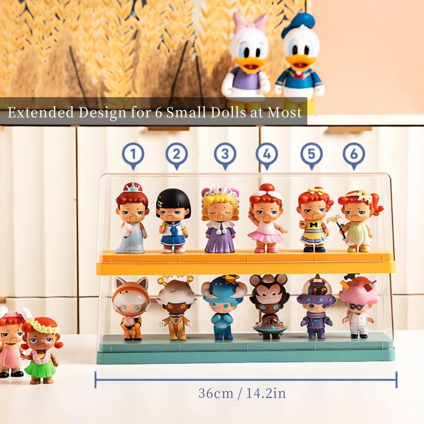 Acrylic Display Case, Dust Proof Figure Collection Box With Transparent Cover Large Capacity Organizer Showcase For Doll Toy (Or
