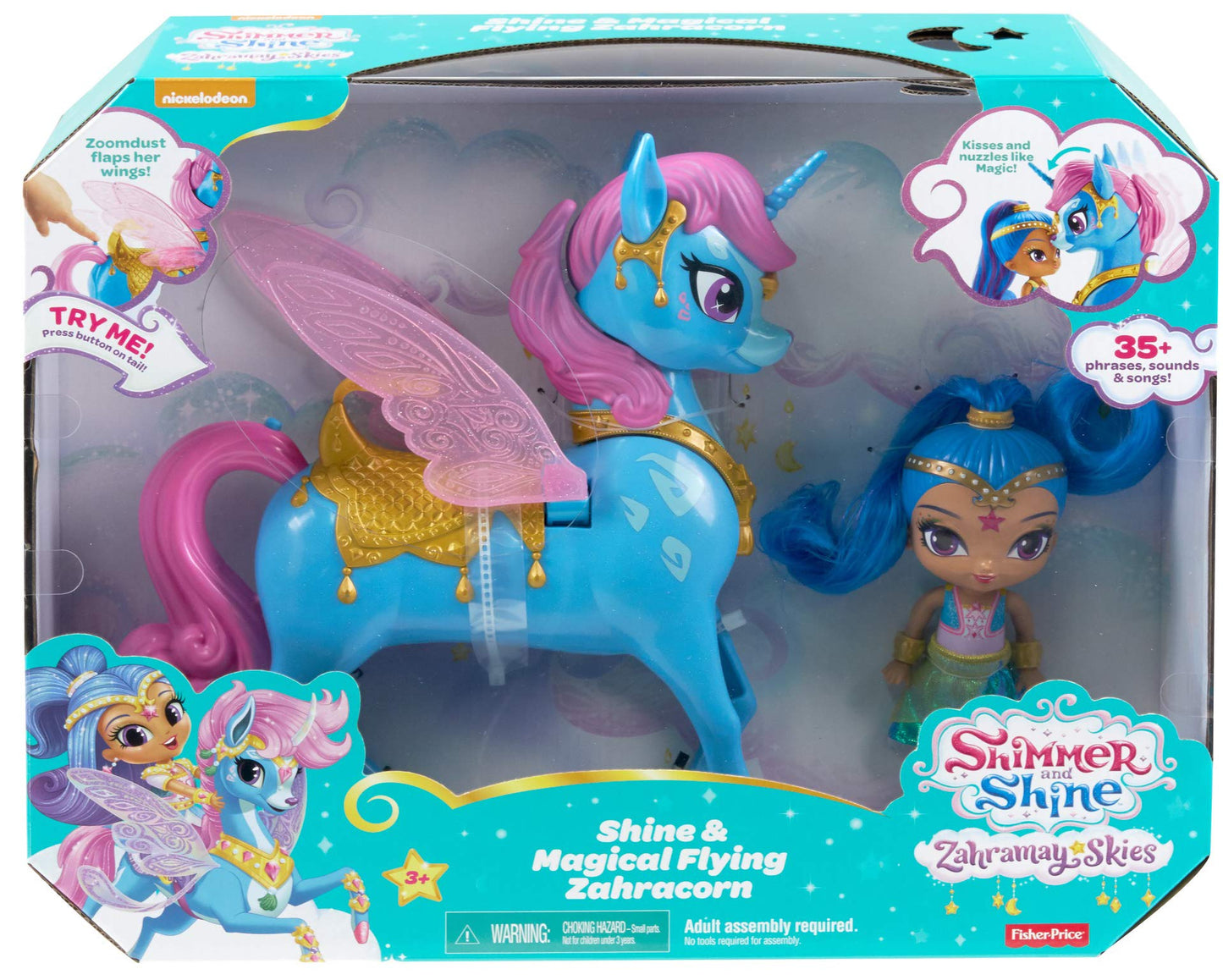Fisher-Price Nickelodeon Shimmer & Shine, Magical Flying Zahracorn, Shine