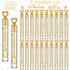 Shappy 100 Pcs Wedding Bubble Wands Bulk Mini Wedding Party Bubbles With Stickers For Bridal Shower Supplies Gifts (Wedding)