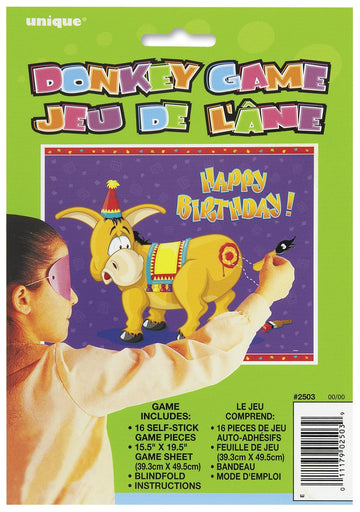 Deluxe Pin the Tail on the Donkey Party Game - (Pack of 12) - enhanced Quality Materials - Perfect for Kids and mature-themeds