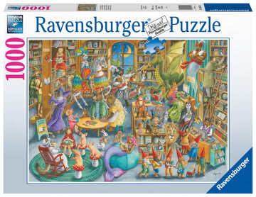 Ravensburger Midnight at The Library Puzzle - 1000 Unique Pieces | enhanced Quality | Anti-Glare Surface | Perfect for Family Fun | Ideal Gift for Puzzle Enthusiasts