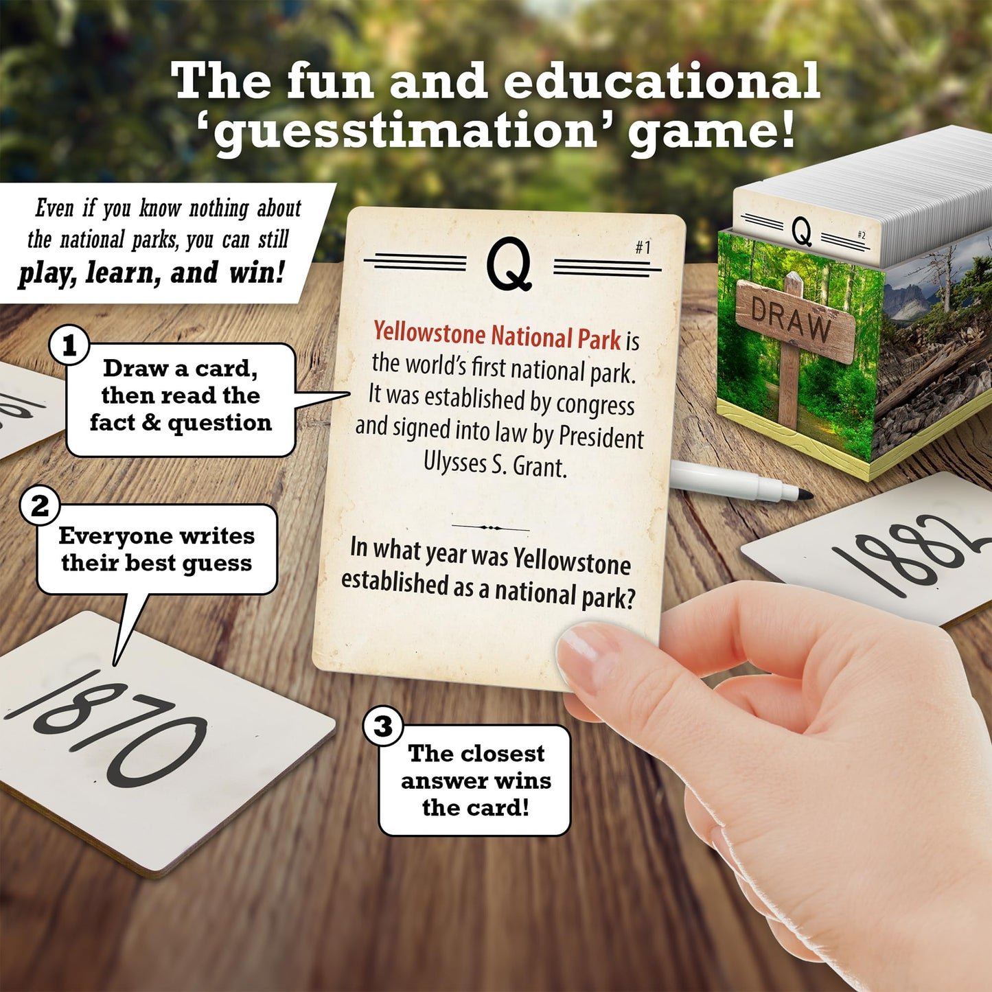 Trekking The National Parks: Trivia | Closest Without Going Over Wins | for Adults and Kids