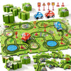Bennol Jigsaw Puzzle Race Track Car Set for Toddlers, 56 Pieces, Plastic, Model YH005A-B4, Gifts for Boys Ages 2-5, Color 005
