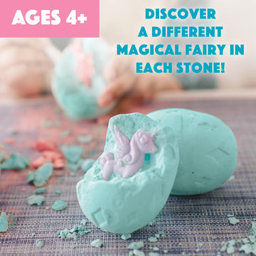 Mindware Dig It Up! Discoveries Fairies Dig Kit – 12 Surprise Eggs And 12 Fairies Toys For Girls & Boys - Great For Birthday Party Kids Activities - Ages 4 And Up