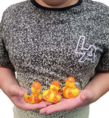 Cool Rubber Ducks (2') Standard Size. (12 Pack) Cute Duck Bath Tub Pool Toys. (Construction Rubber Ducks)