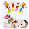 Baby K Baby Rattle Socks For Girls & Boys (Set B) - Baby Toys 6-12 Months - Baby Wrist Rattles And Foot Rattles - Baby Toys For