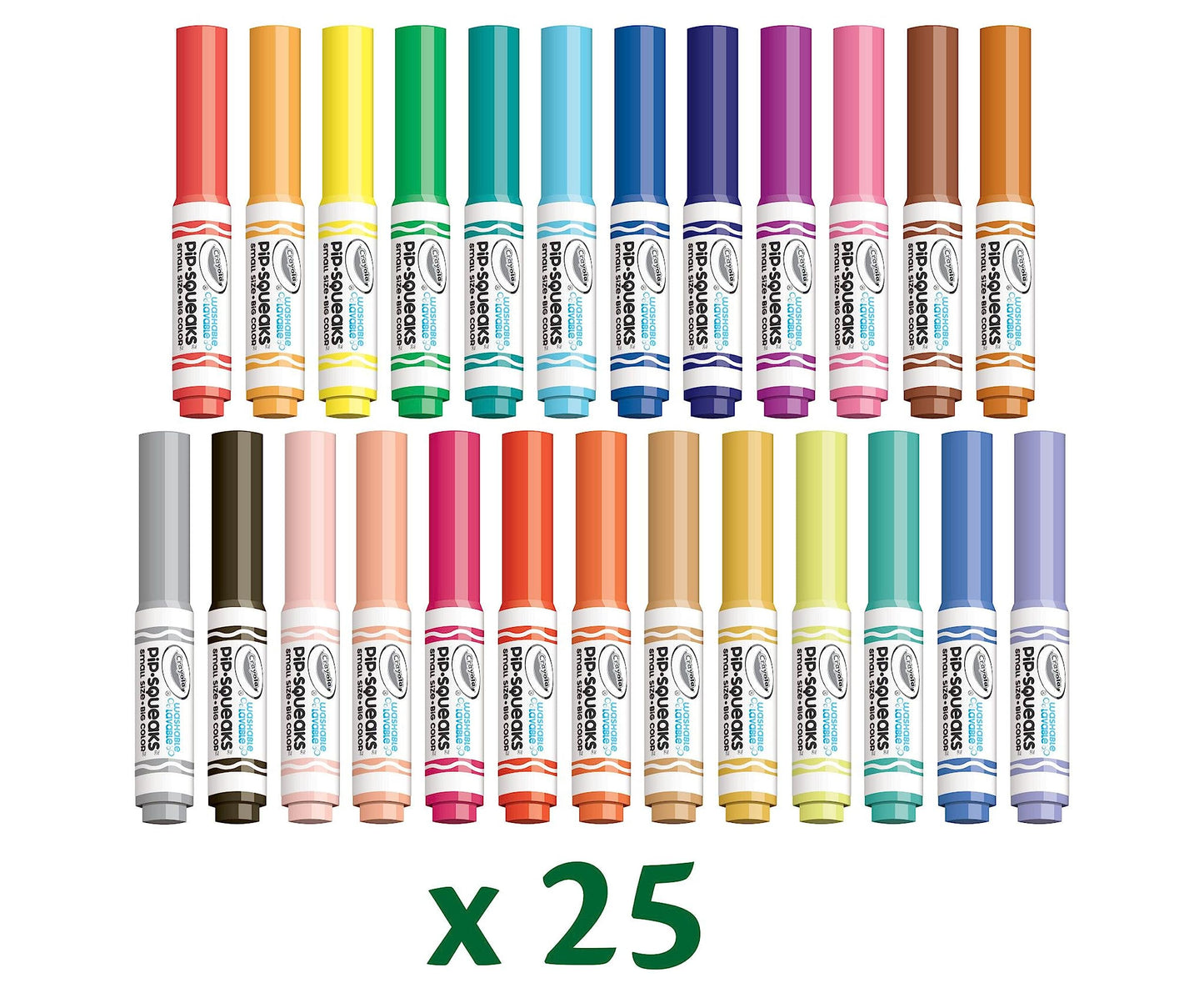 Crayola Pip Squeaks Washable Marker Set (65Ct), Coloring Set, Art Supplies For Kids, Drawing Kit, Kids Travel Activity, Easter Basket Stuffer, 4+