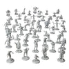Monster Protectors 56 Unpainted Fantasy Mini Figures- All Unique Designs- 1 Hex-Sized Compatible with DND Dungeons and Dragons,