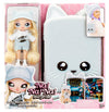 Na Na Na Surprise Mini Backpack Series 2 Khloe Kitty Fashion Doll, Fuzzy White Kitty Backpack, Gift for Kids, Ages 4 5 6 7 8+ Ye
