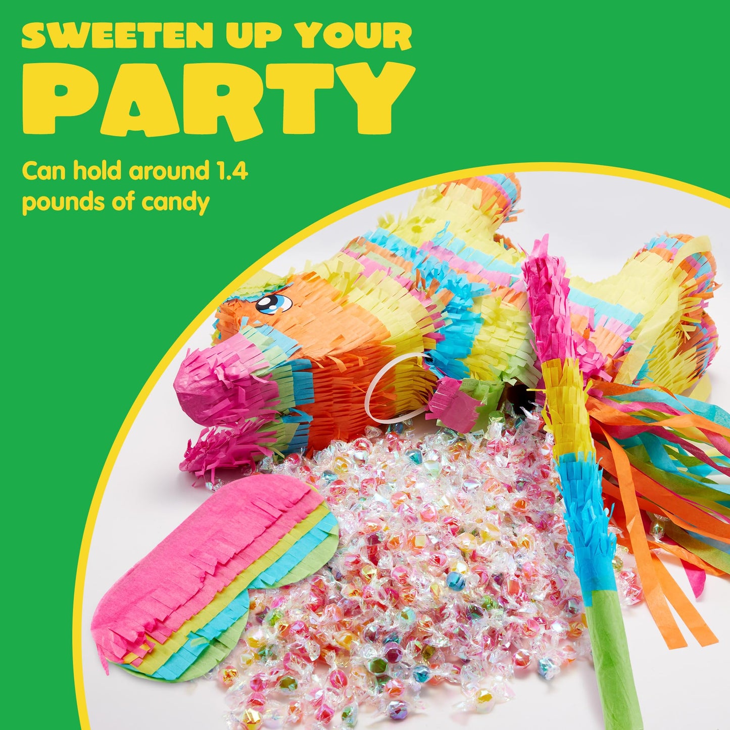 Cinco De Mayo Small Donkey Pinata For Kids Birthday Party, (12.5 X 15.5 X 4.5 In.) For Fun Fiesta Taco Party Supplies, Luau Event Photo Props, Mexican Theme Decoration, Carnivals Festivals, Taco Tuesday Event