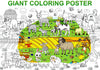 ALEX Art Kids Coloring Poster - Farm Animal Jumbo Coloring Poster for Toddlers - Giant Coloring Posters for Kids Ages 4-8 - Extr