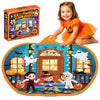 45 Pcs Halloween Floor Puzzle for Kids Age 4-8 Jumbo Pumpkin Jigsaw Puzzles Halloween Boo Basket Gifts Stuffers for Kids Girls Boys