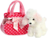 Aurora® Fancy Pals™ Pink Polka Dot Stuffed Animal - Plush, 7.5 Inches, for Kids 3+, with Stylish Purse, Model 32503