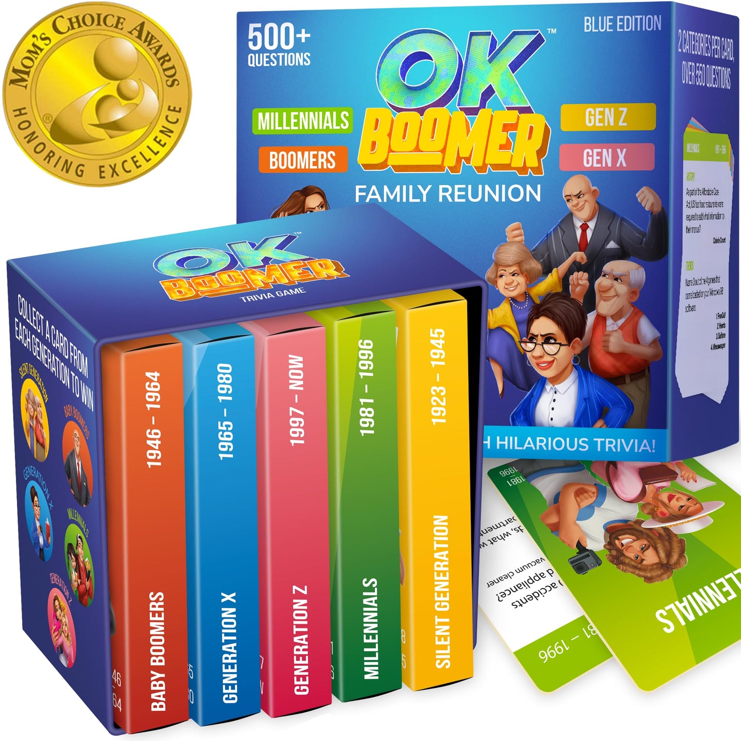 Quokka Ok Boomer Family Game - Volume Ii - Board Games For Family Night - Trivia Card Games For Adults & Family Volume Ll - Fun Party Millennials Vs Boomers Game For All Ages 15+