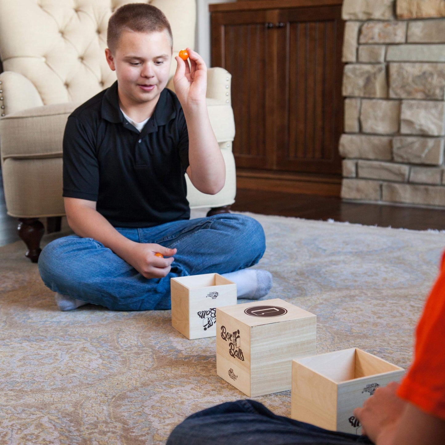Fat Brain Toys Box N Balls - Open-Ended Trick-Shot Game for Ages 5 to mature-themed