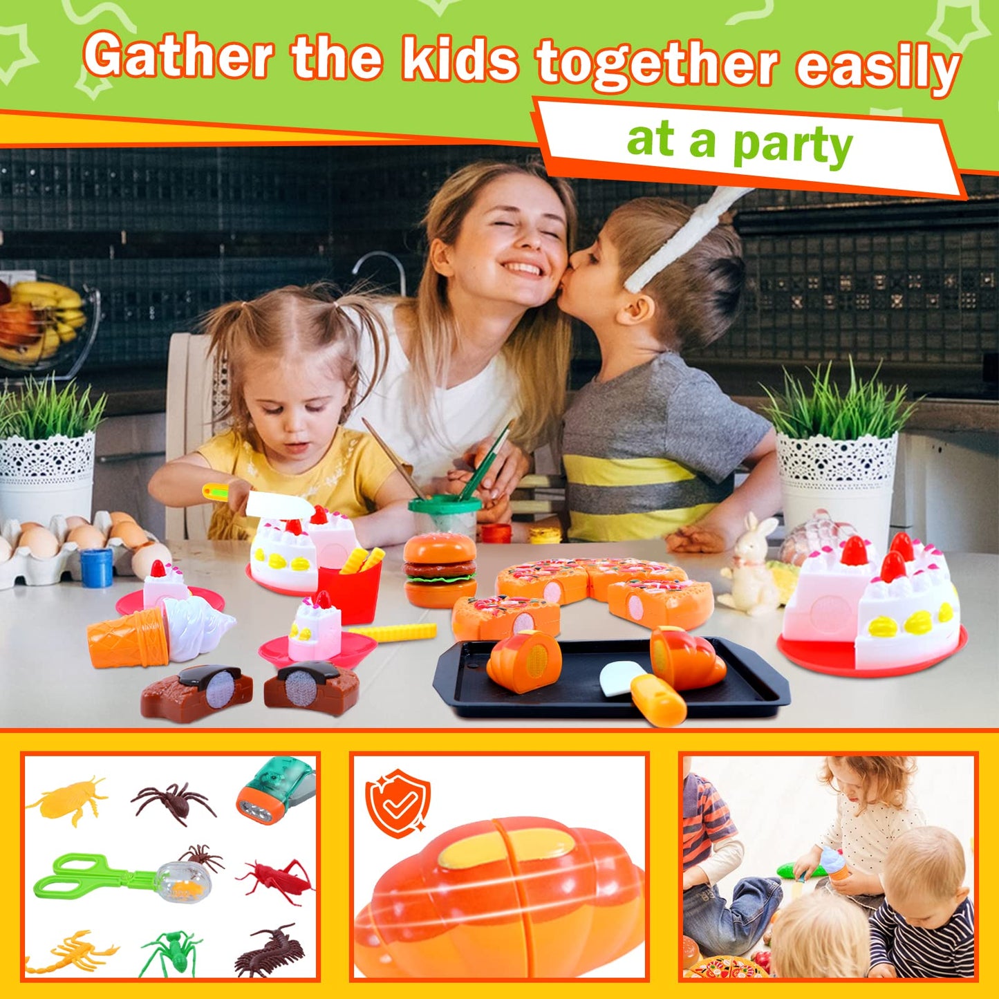 Swehouse Kids Play Tents For Boys Tent For Kids Indoor And Outdoor Tent Boys And Girls Toys Children Indoor Playhouse For Kids Gifts For Christmas Birthday (Kids Tent With Toys)