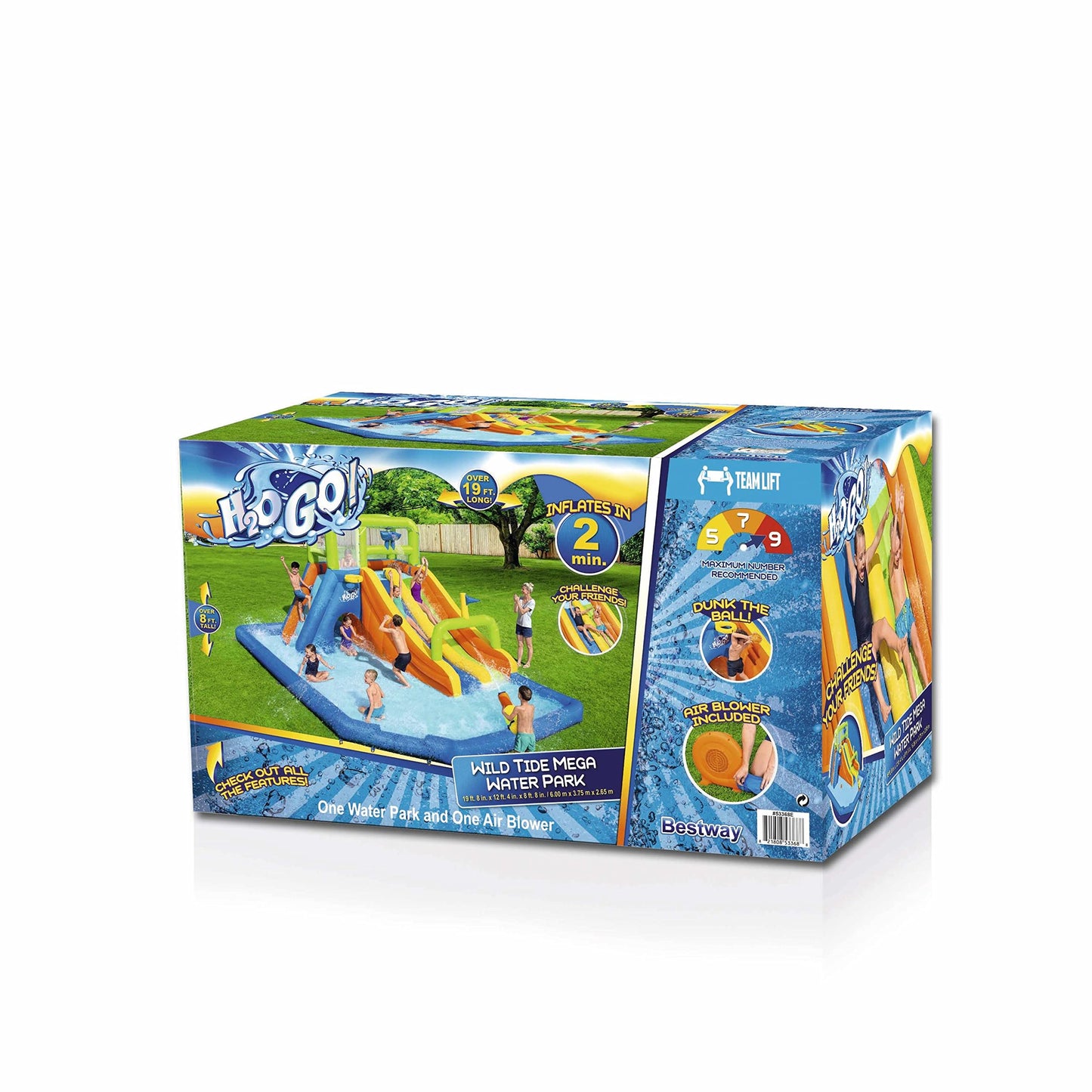 H2OGO! 19'8'' x 12'4'' x 8'8'' Wild Tide Mega Water Park