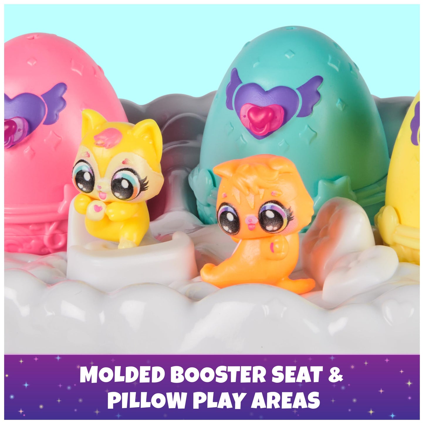 Hatchimals Alive, Neon Rainbow Spring Basket Toy (Styles May Vary), 3 Self-Hatching Easter Eggs, Fun Gift & Kids Toys For Girls
