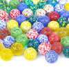 Lovestown 60Pcs Colorful Glass Marbles, 5/8Inch Mixed Color Marbles Glass Marbles For Kids Marlbes Games Retro Toys Vase Fillers