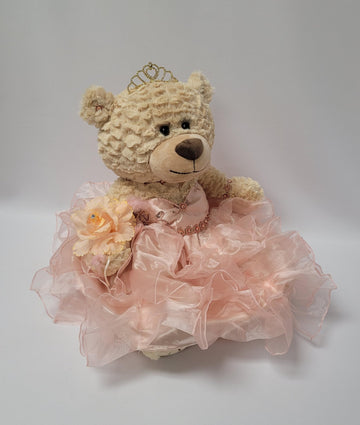 Kinnex Collections Since 1997 20'' Quince Anos Quinceanera Last Doll Teddy Bear With Dress (Centerpiece) ~ Arc16832-29R (Blush)