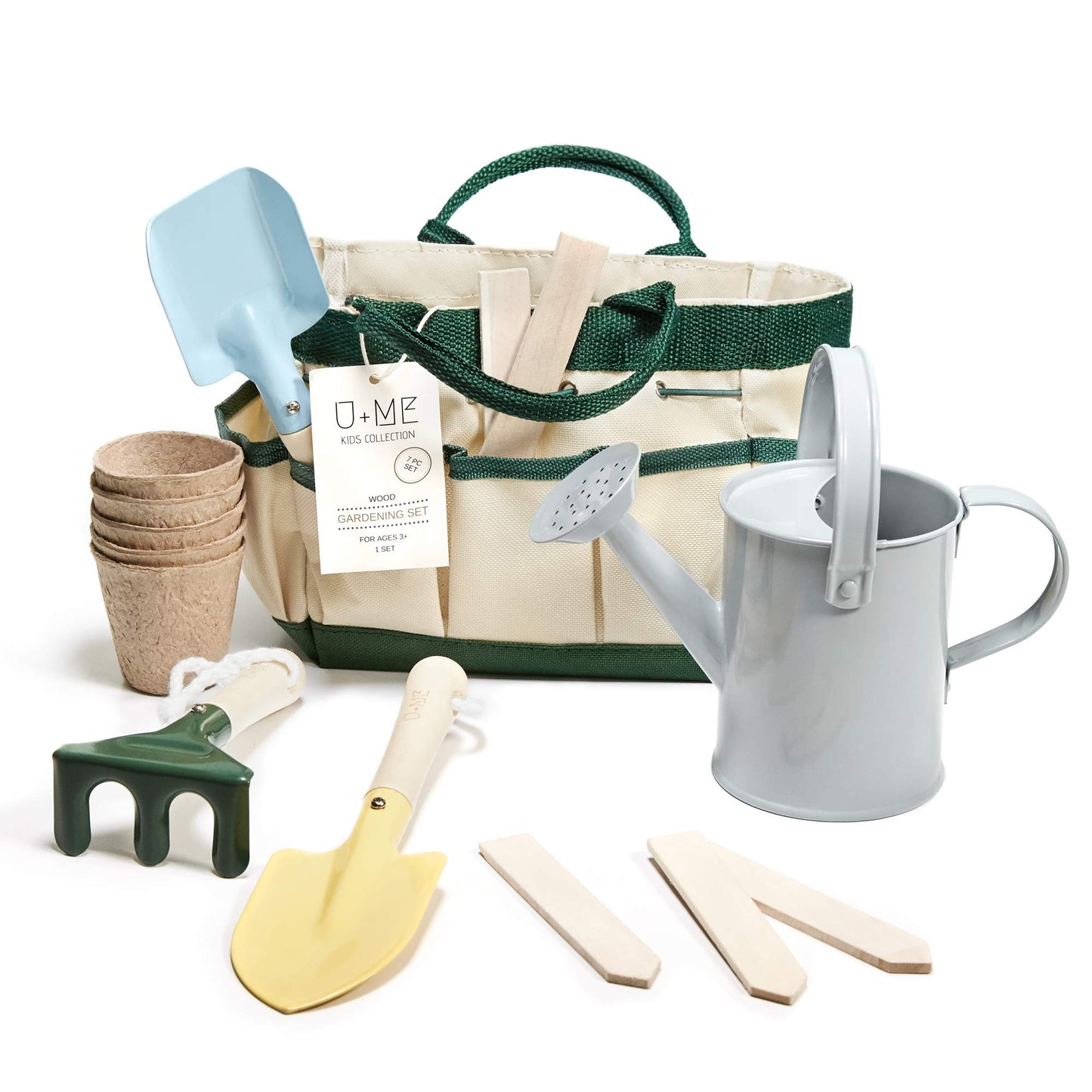U+Me Kids Gardening Set | Eco Friendly Montessori Kids Garden Tools | Kids Outdoor Toys | Toddler Tools | Mini Things That Actua