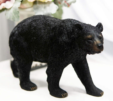 Ebros Gift 10' Long Realistic Roaming Black Bear Figurine Rustic Wildlife Forest Western Cabin Lodge Decor Bears Animal Sculpture