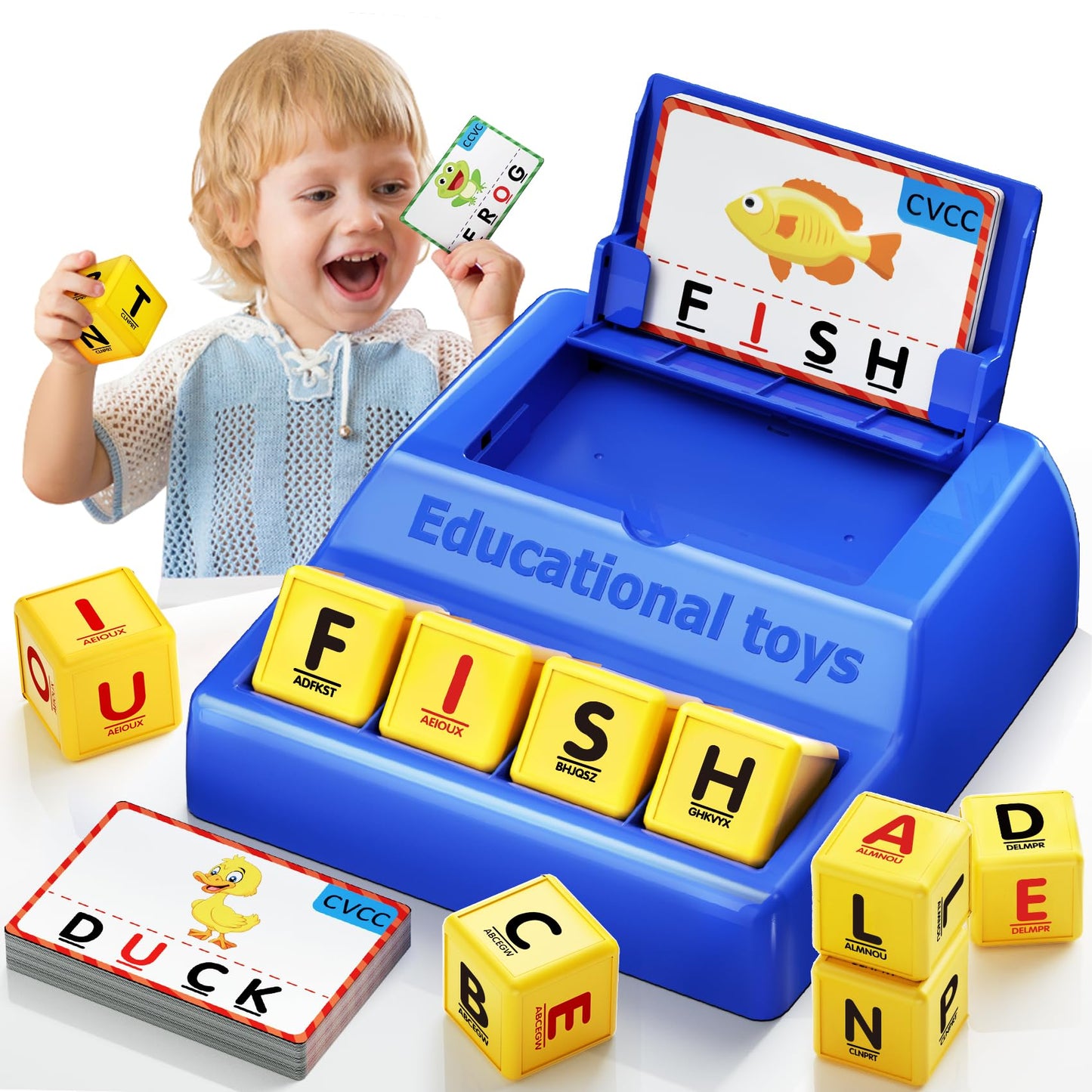 Hopeeye Learning Educational Toys For 3 4 5 6 7 8 Year Old Boys Girls, Matching Letter Game For Kids Toys Ages 3-8, Montessori T